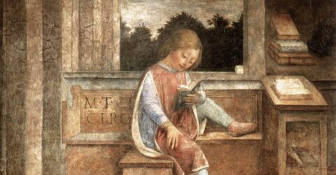 Fresco "The Young Cicero, Reading"